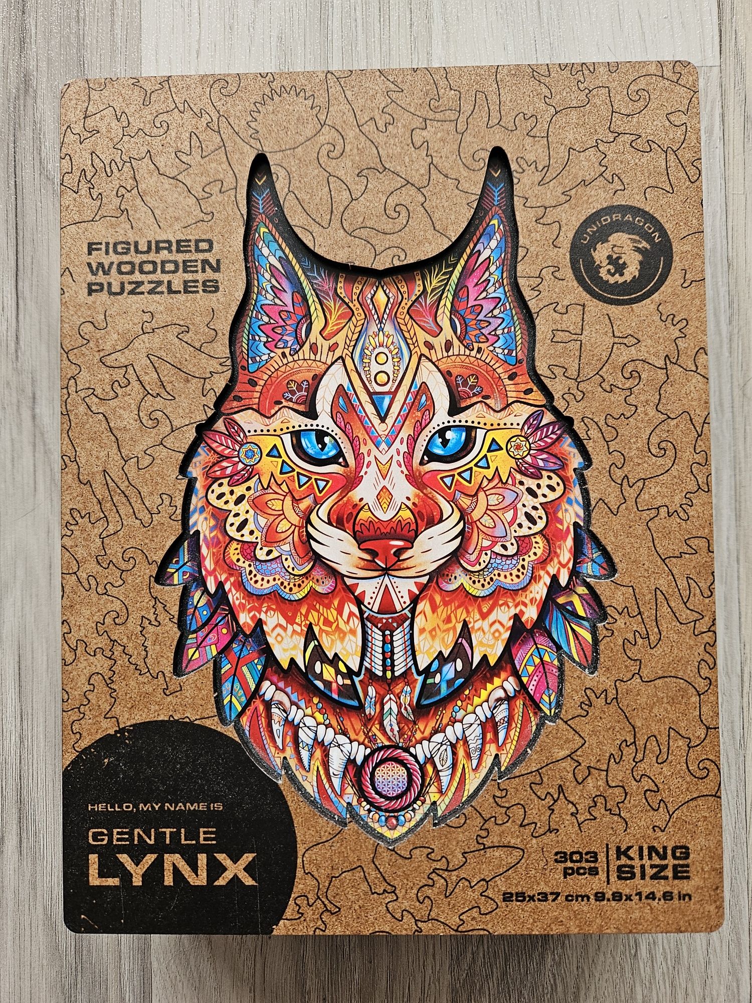 Puzzle drewniane Lynx King size