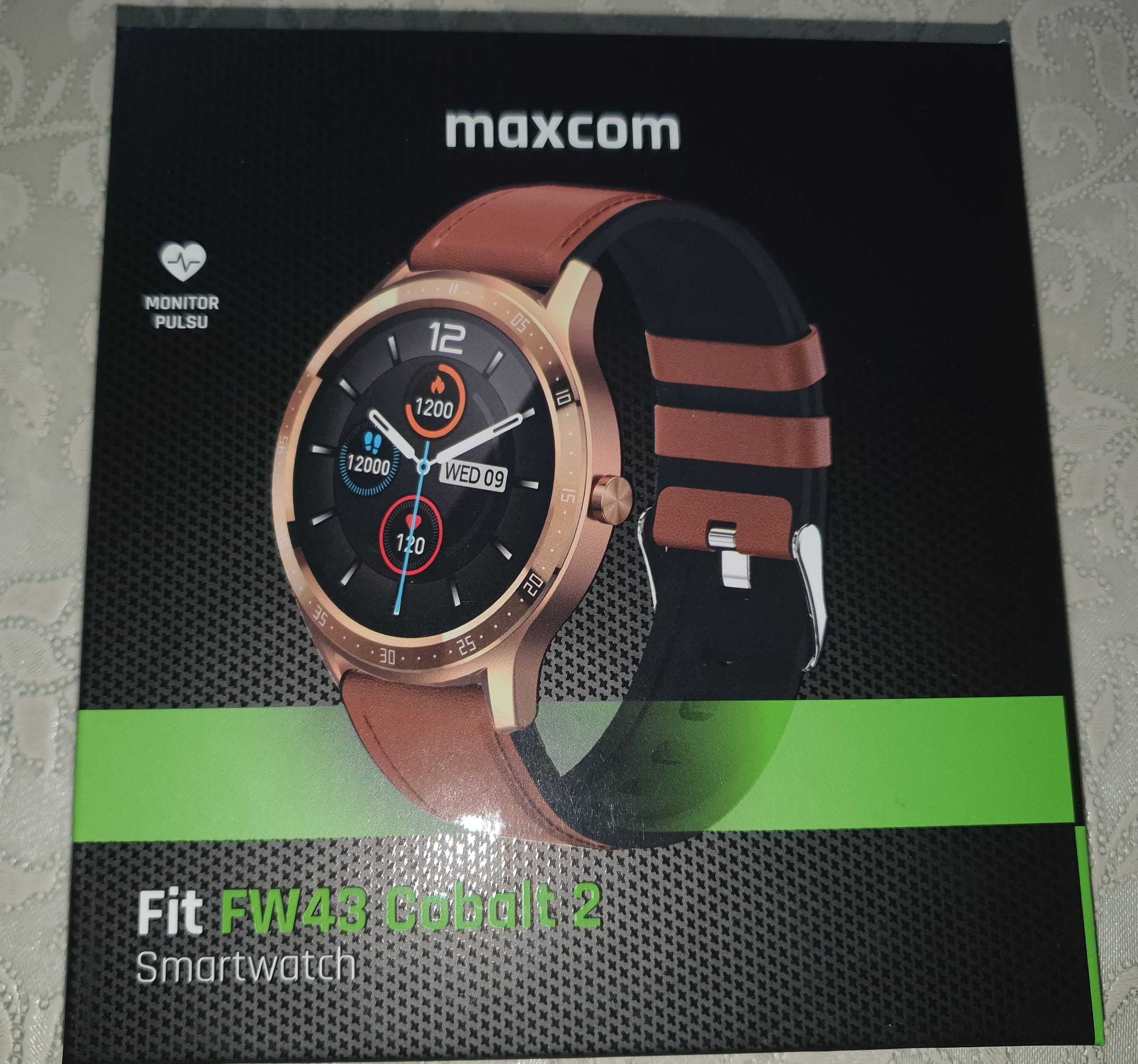 Smartwatch Maxcom Fit FW43 Cobalt 2 Złoty 2 Paski