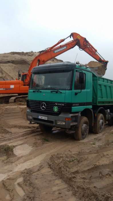 Usługi transportowe wywrotka 8x6 18 ton i wywrotka typ łódka 26ton 40m