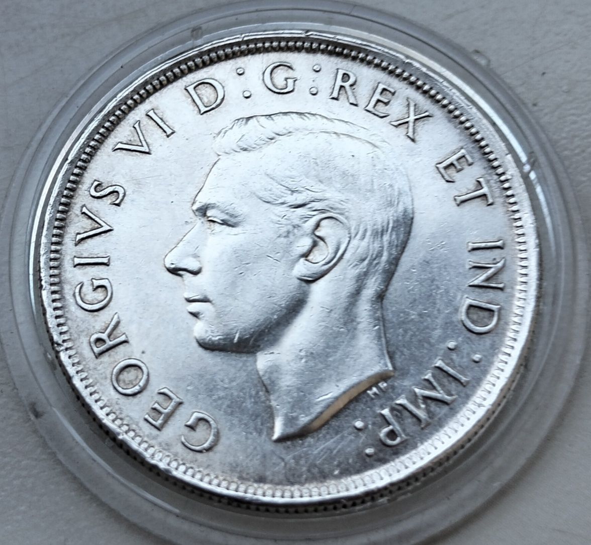 Kanada 1 Dolar 1939 r Wizyta Królewska srebro 800