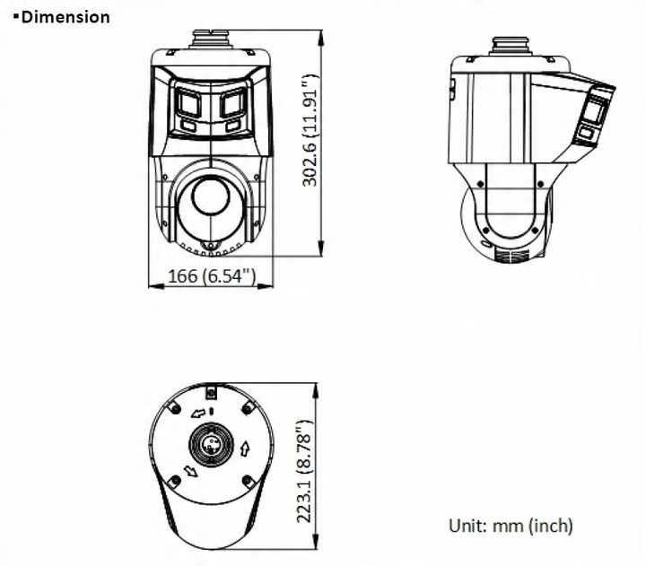 Kamera obrotowa IP HIKVISION 4+6 Mpx 25xZOOM IR 100 m TandemVu ColorVu
