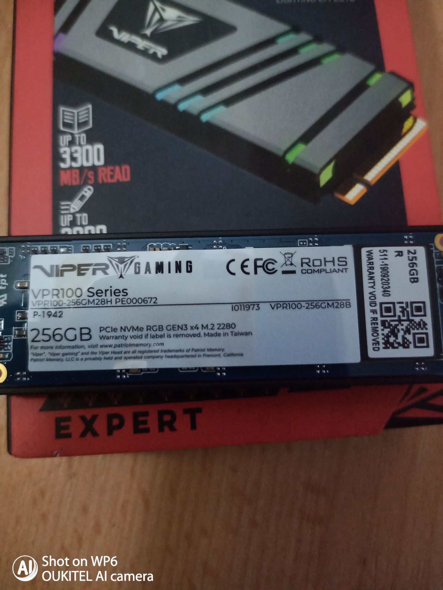 Dysk SSD M2 viper RGB