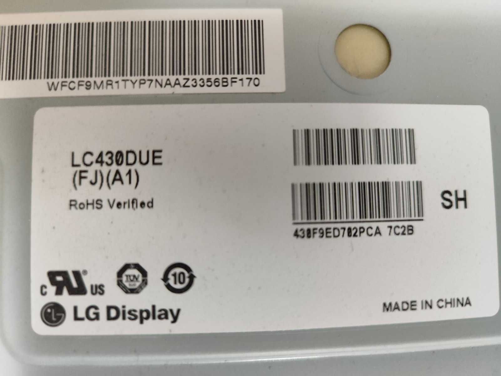 Телевізор LG 43" SmartTV. 43LH590V.Разбита матрица. Остальное работает