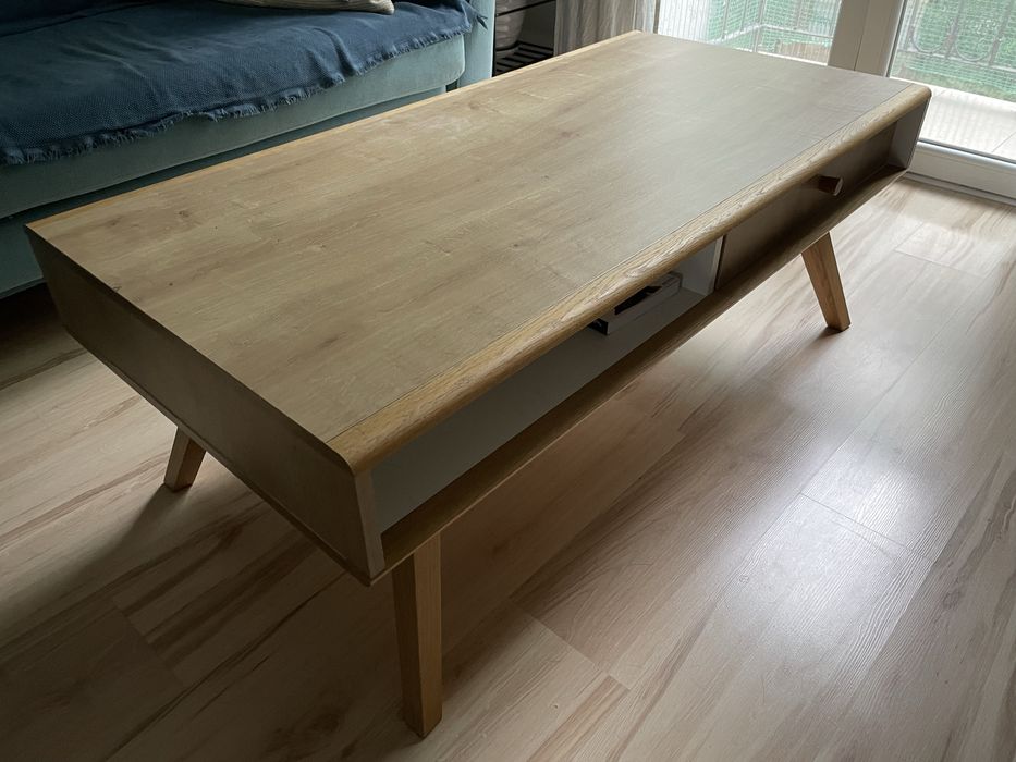 Stolik kawowy prostokątny VOX Nature z szufladą
