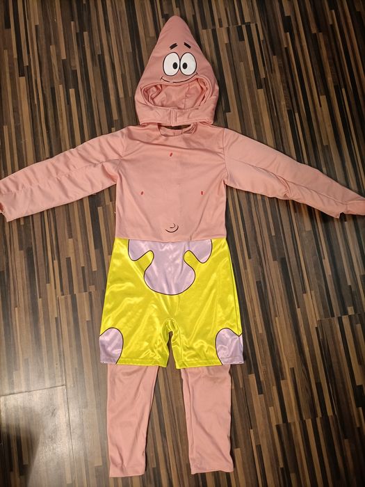 Strój kostium na bal karnawałowy SPONGEBOB PATRYK 128-140 cm 8/10 lat