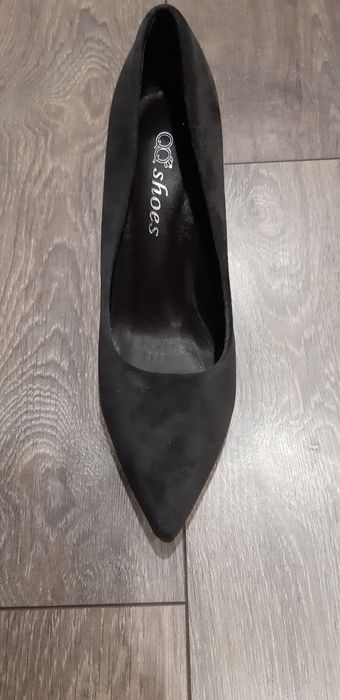 Туфлі жіночі, 38 розмірі, темно-сірі, натуральний замш