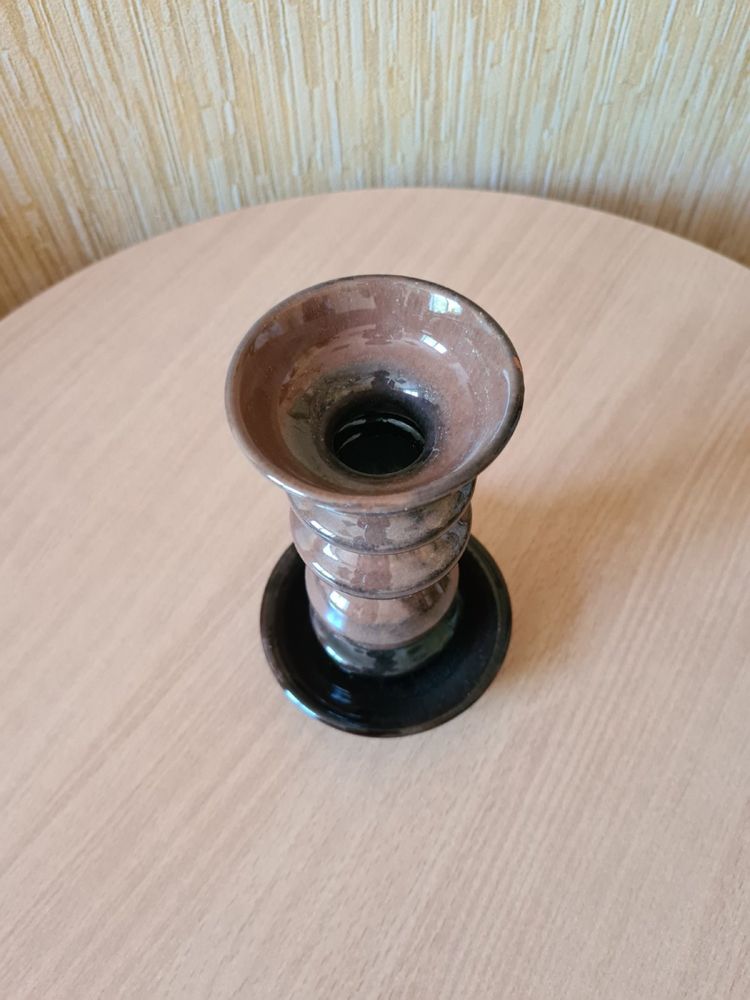Подсвечник керамика Latvijas Keramika СССР, парфюмерный набор