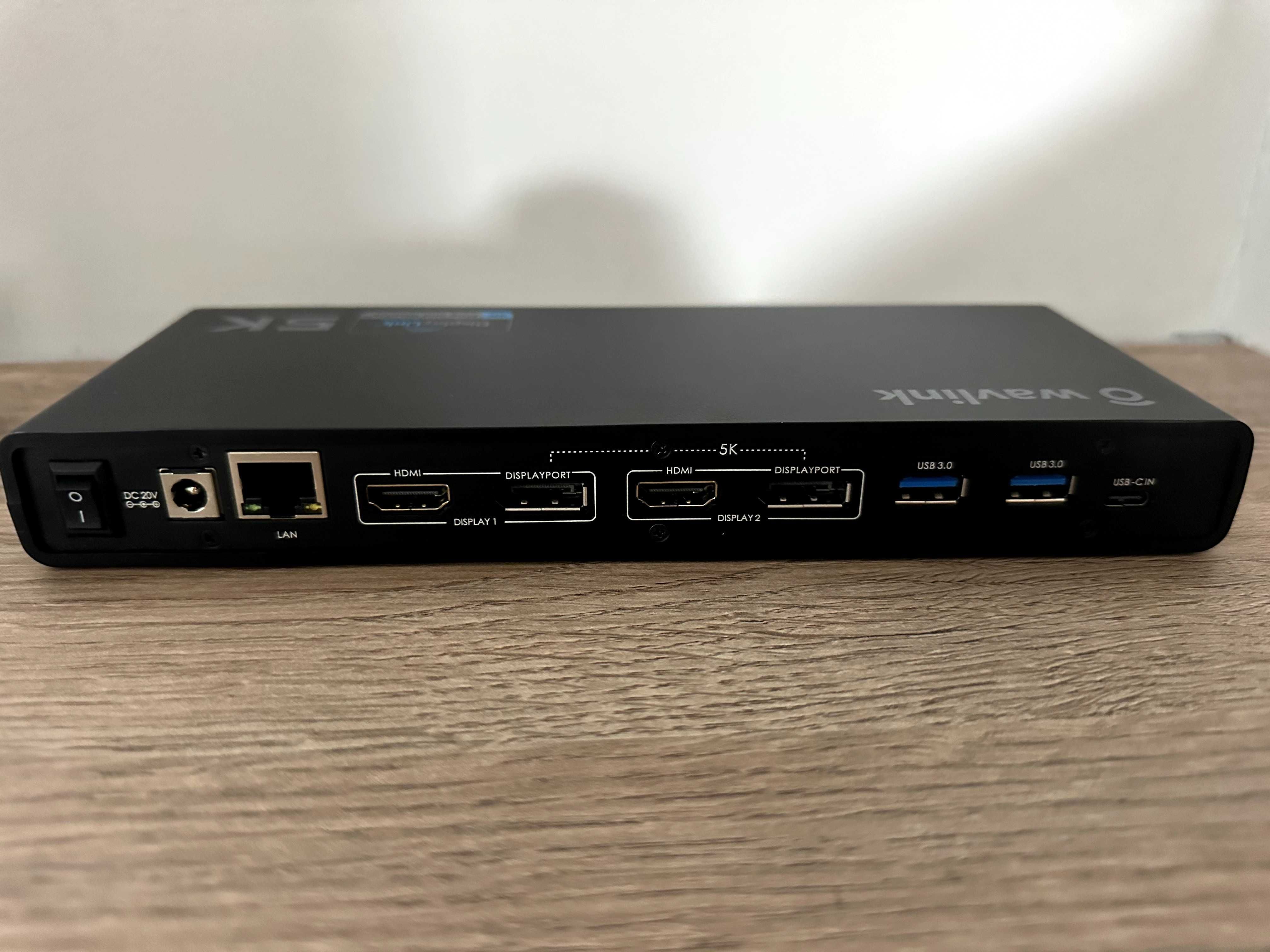 Stacja dokująca DisplayLink | 2 monitory 5k, USB C