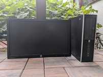 Komplet biurowy HP Compaq 8100 Elite z monitorem