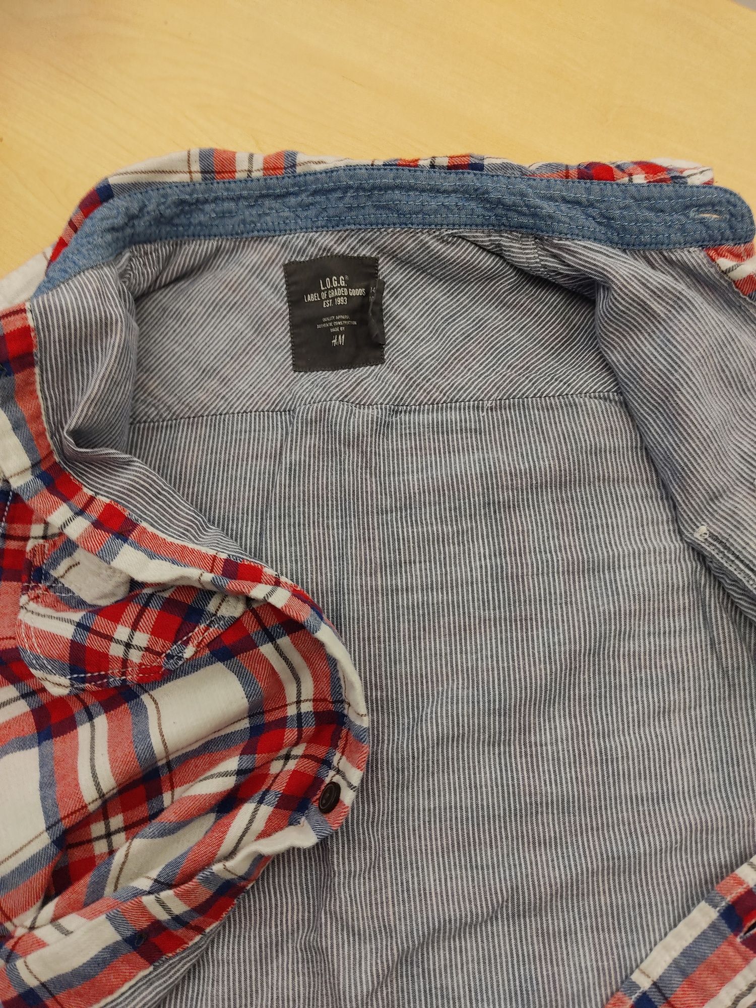 Koszula chłopięca, flanelowa. Rozmiar 146. H&M