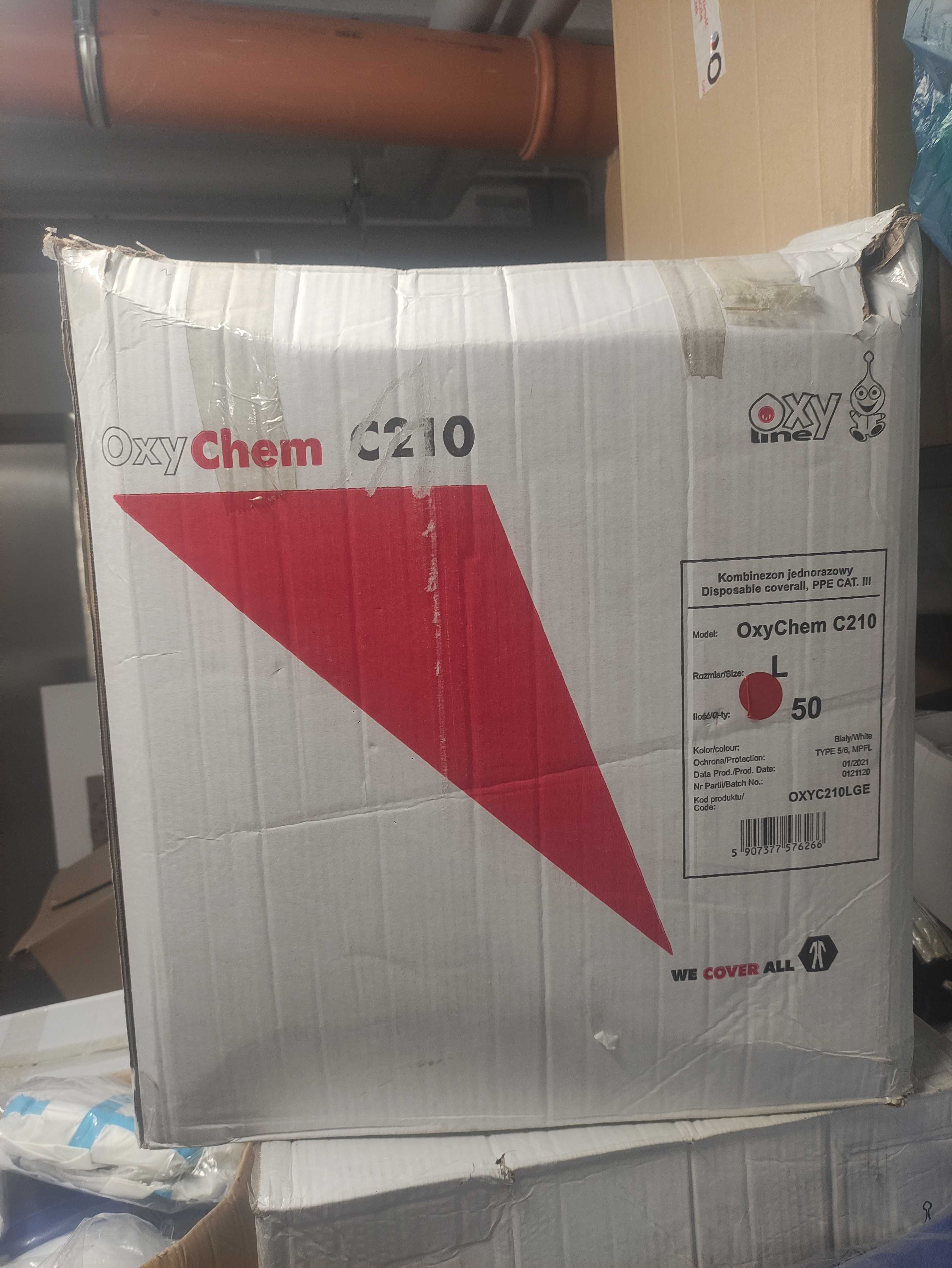 kombinezon 50 szt. Ochronny Lakierniczy Malarski Chemiczny OxyChemC210