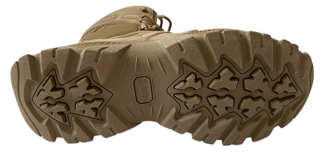 Buty Wojskowe Taktyczne Wysokie Beżowe Skóra Zamsz Lekkie 27,5 cm