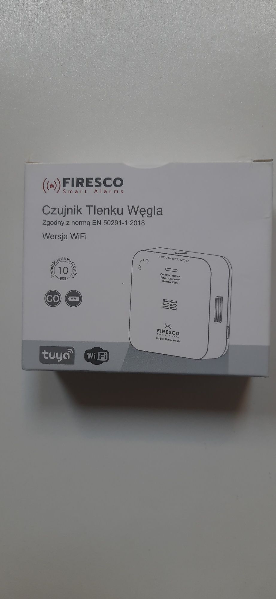 Czujnik tlenku węgla WiFi