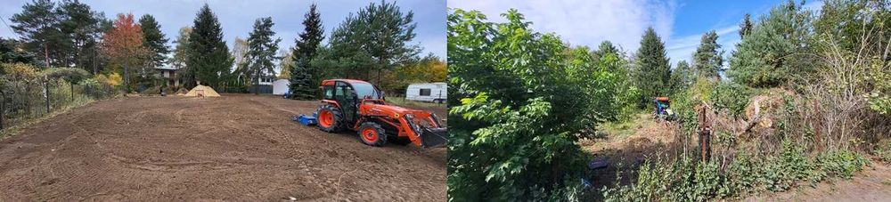 Glebogryzarka Separacyjna Kosiarka Ładowarka Zamiatarka Trawnik