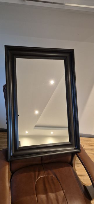 Lustro wiszące IKEA HEMNES drewniana rama ciemny brąz