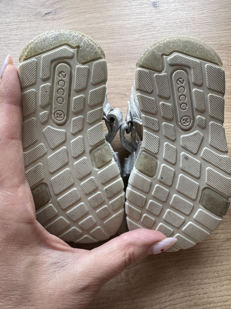 Sandały Ecco mini stride sandal Srebrny dziewczece