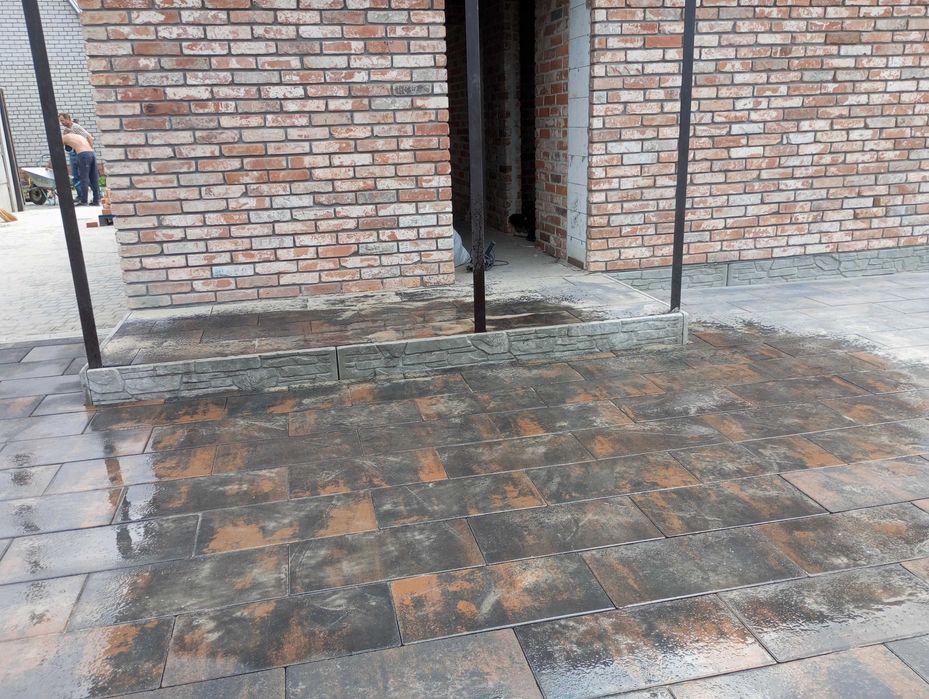 Укладка тротуарной плитки