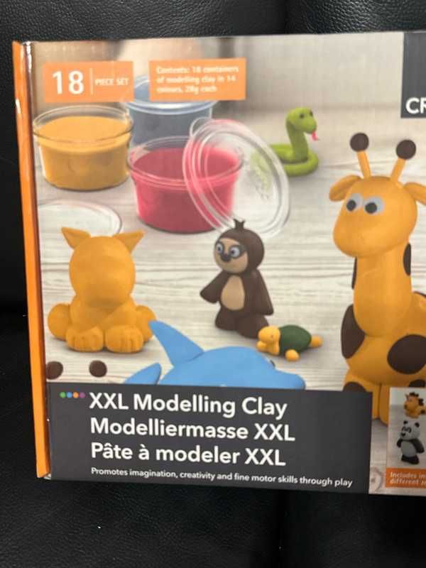 Crelando masa plastyczna zestaw artystyczny xxl modelina 18 el