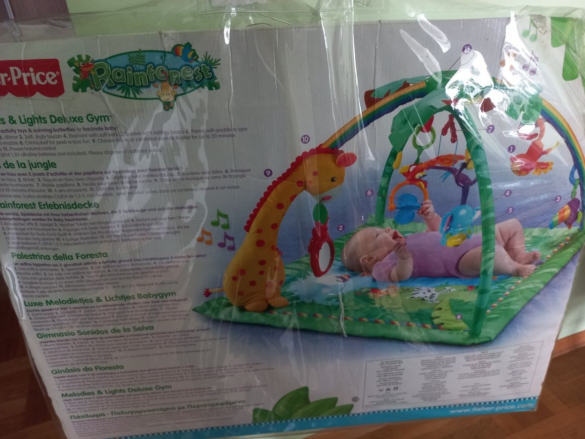 Mata edukacyjna Fisher Price Rainforest, do zabawy  dla niemowlaka