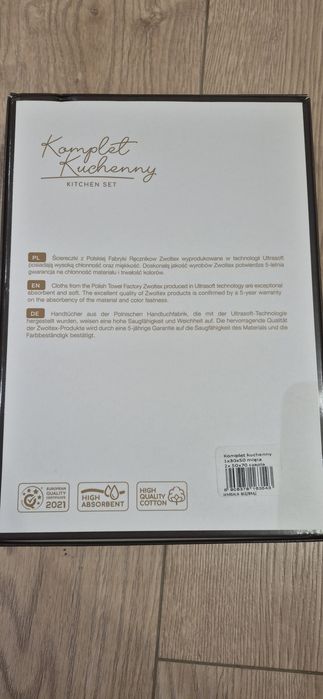 Zestaw komplet  kuchenny ściereczki 3 szt.  Zwoltex MARSALA NOWE