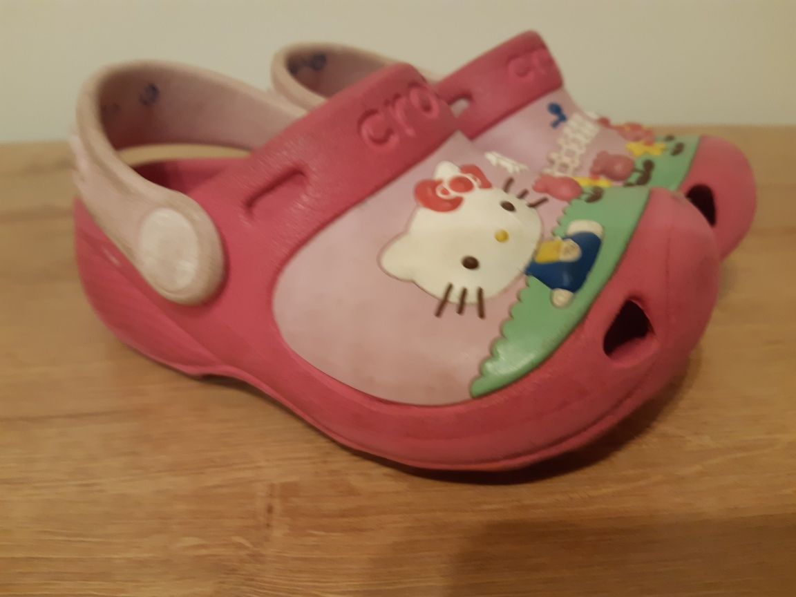 Klapki crocs rozm.21 hello kitty