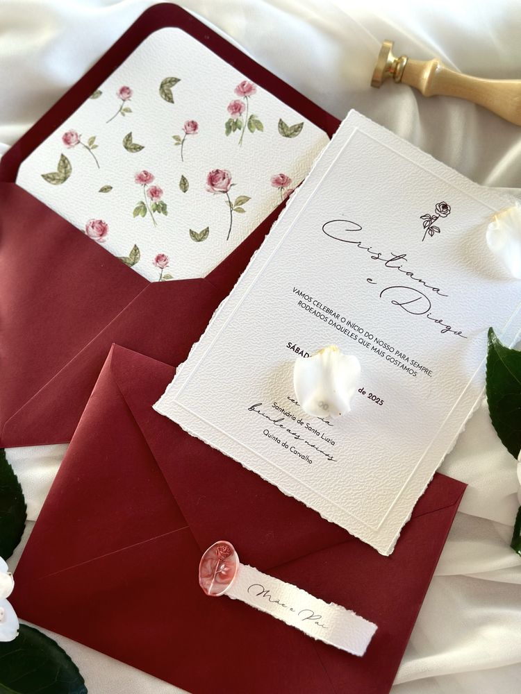 Convites de casamento e batizado