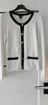 H&M  czarno-bialy sweter-sweterek S