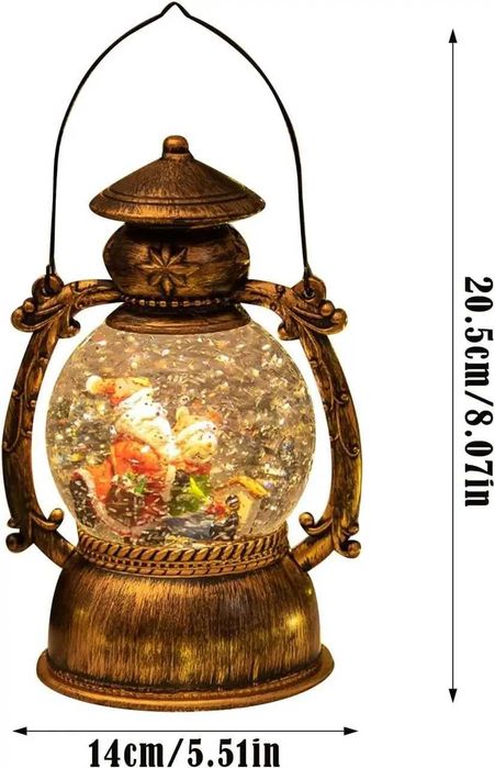 Новогодний ночник светильник HC-Q057 с музыкой. Размер 14x11x20см