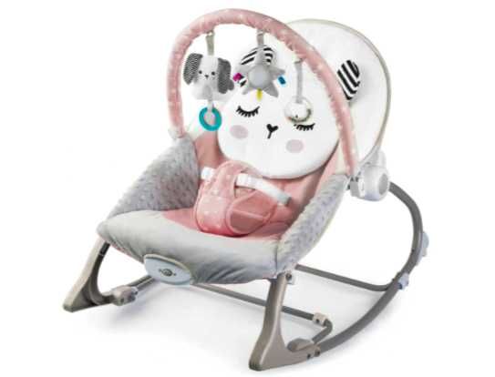 BUJACZEK DZIECIĘCY Leżaczek Z Wibracjami i Zabawkami Dla Dziecka