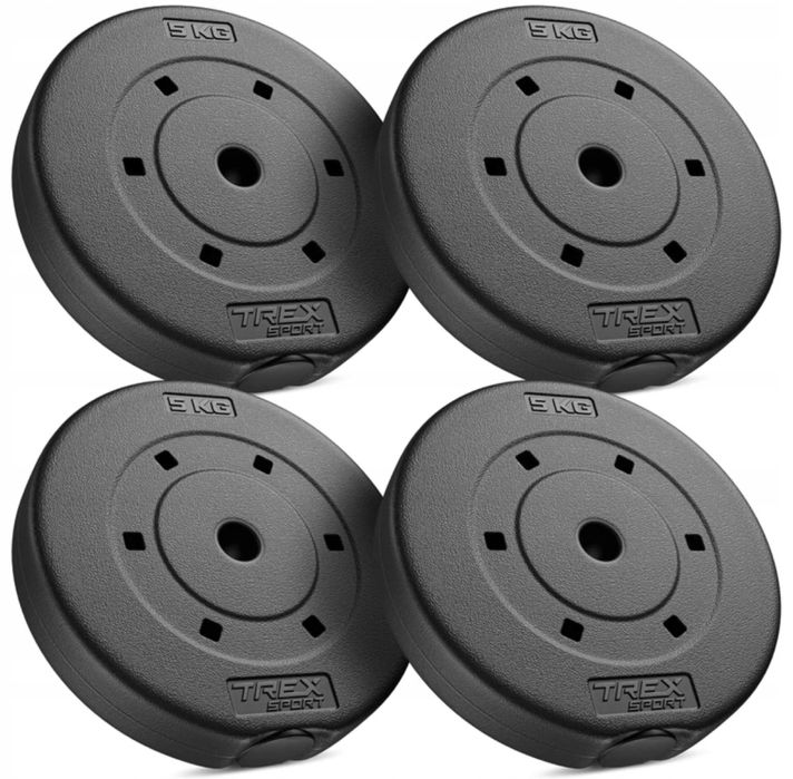 Zestaw Obciążeń Obciążenie Talerz 20 KG 4x5 KG do Ćwiczeń Treningowe