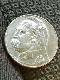 Moneta srebrna 10 zł 1934 Piłsudski urzędowy,super stan Oryginał