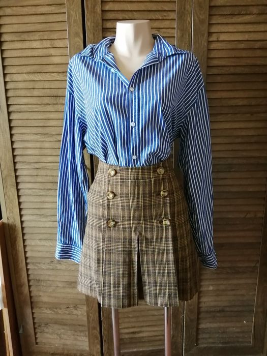 Marc Aurel шерстяна спідниця в клітинку