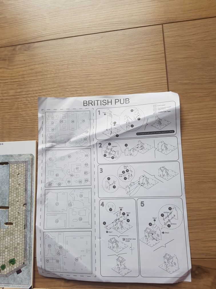 Elementy modelarskie do złożenia British Pub