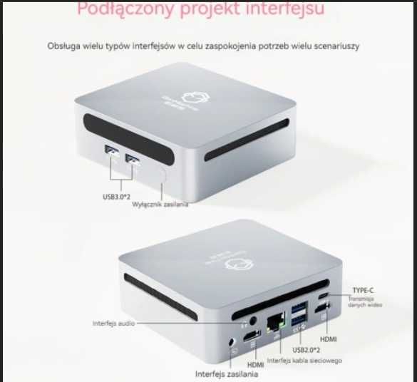 Mini PC GenMachine AMD Ryzen 7 R7-4700U DDR4 16GB/512GB WIFI6/Win 11