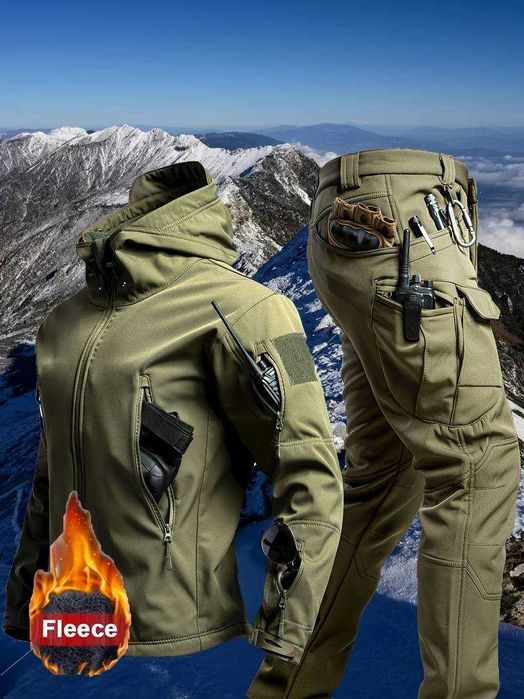 Softshell костюм з флісом — комфорт і захист від холоду та Дощу С-5ХЛ