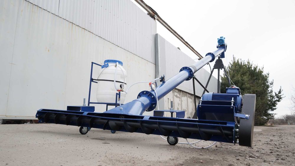 Гвинтовий конвейєр, шнековый погрузчик, транспортер сыпучих, шнек