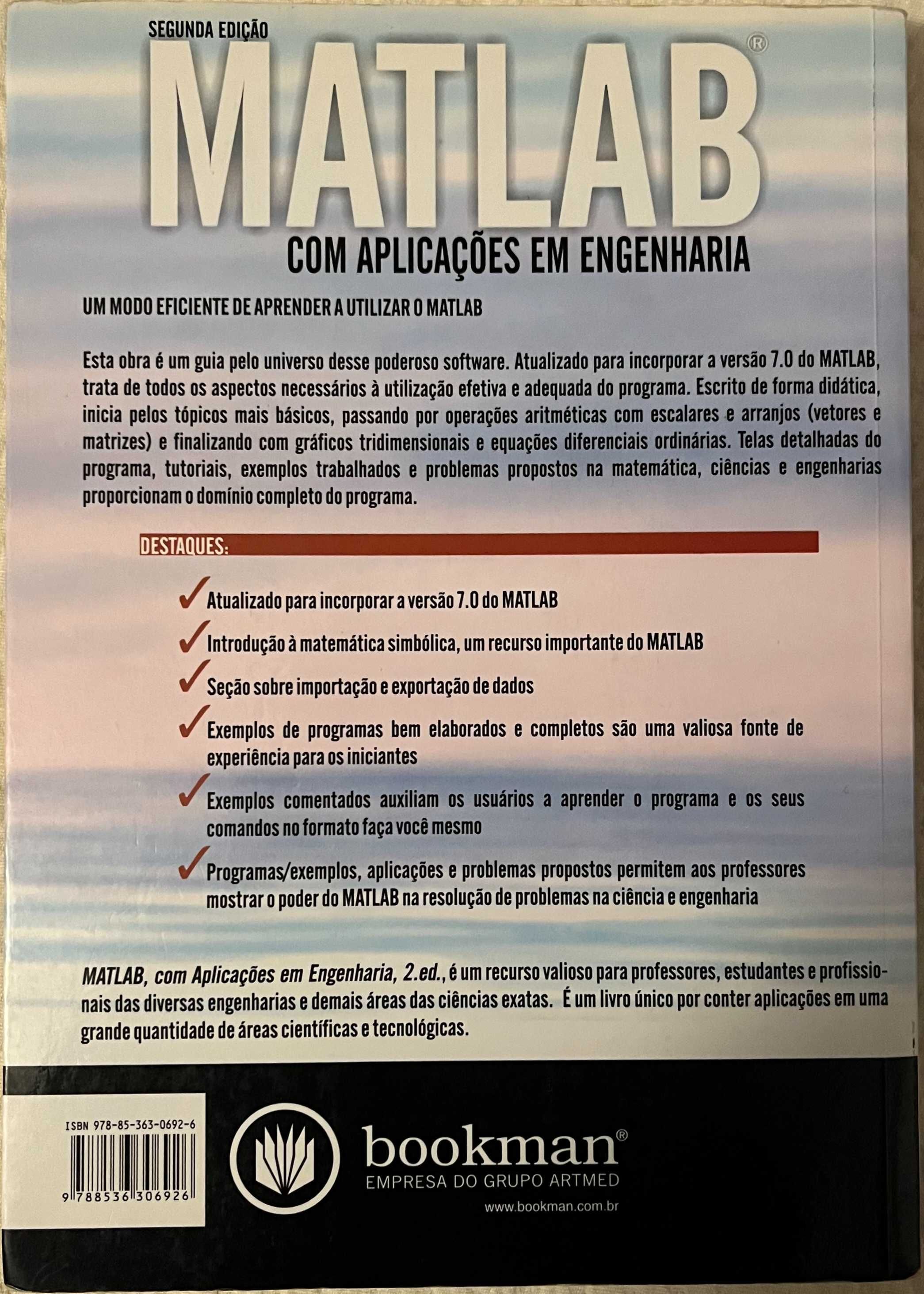 Matlab com aplicações em engenharia, Amos Gilat