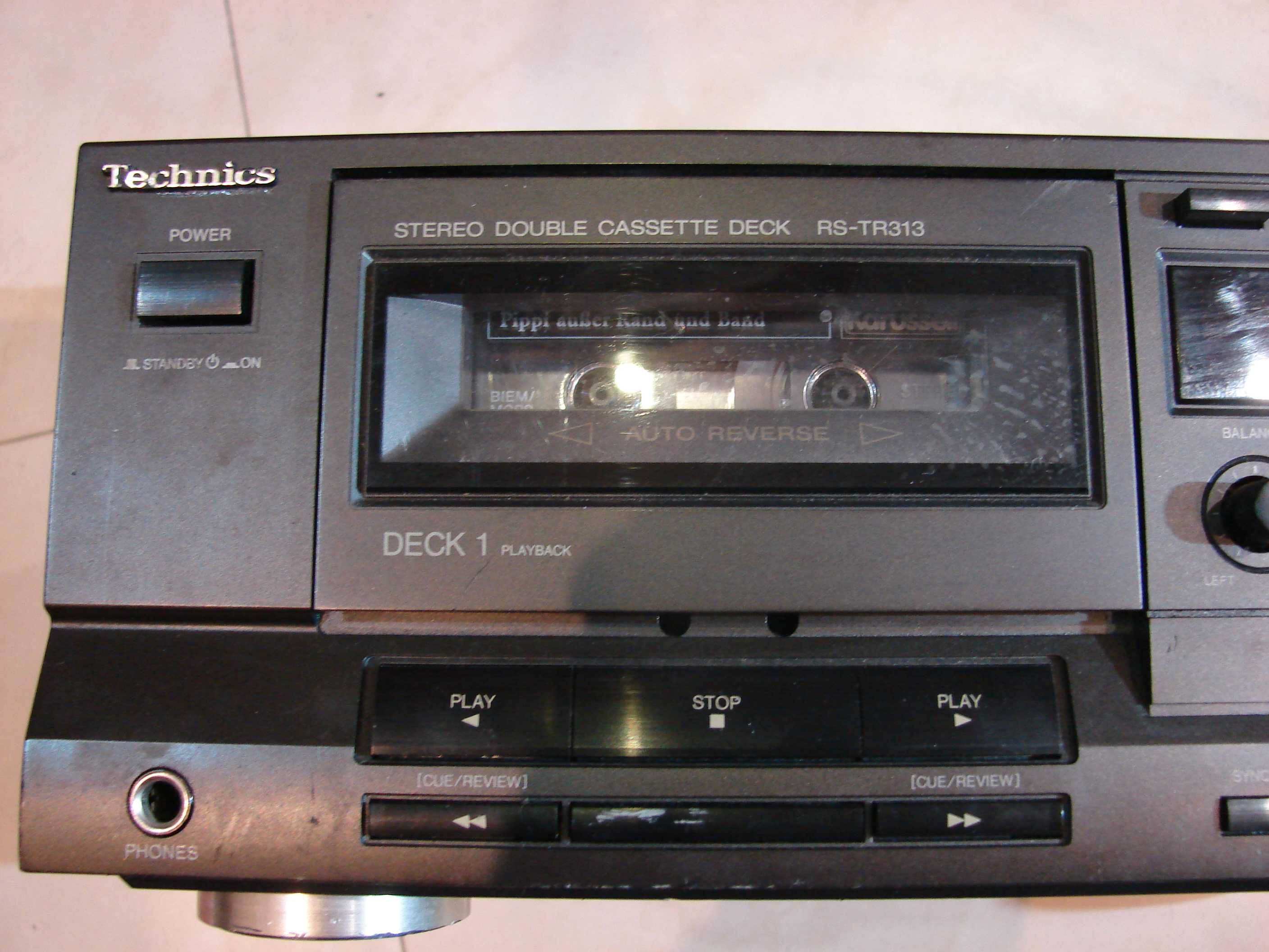 Technics Stereo Double Cassette Deck RS-TR313 EG-K Japan magnetofon