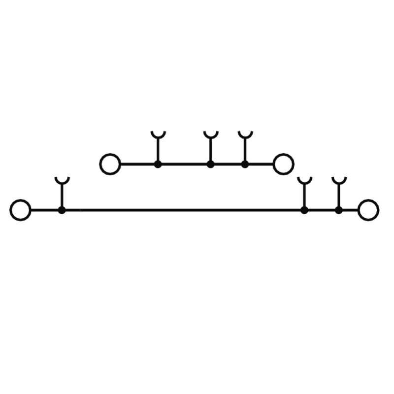 Bornes Duplos Calha DIN Weidmuller A2T 3.5mm de largura - Novos