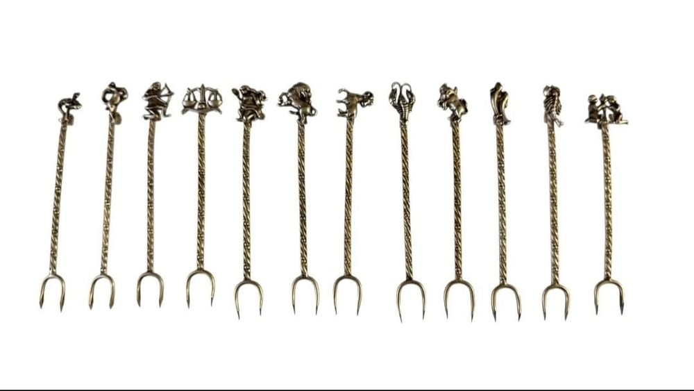 Garfos de aperitivo em prata