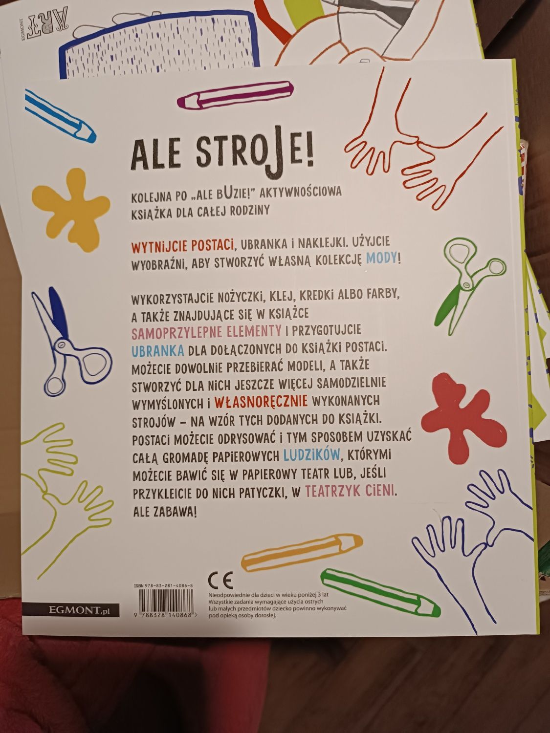 Ale stroje! Ubieranki wycinanki wyklejanki dla dzieci naklejki nowe