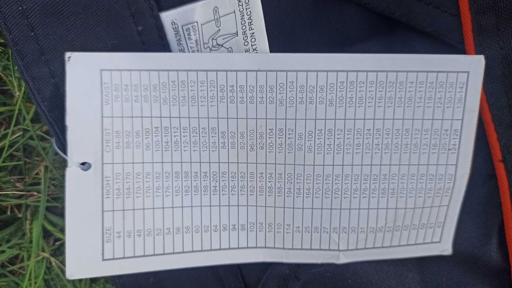 Nowe ogrodniczki na szelkach 188-194/96-100 + półbuty z okuciem r. 48