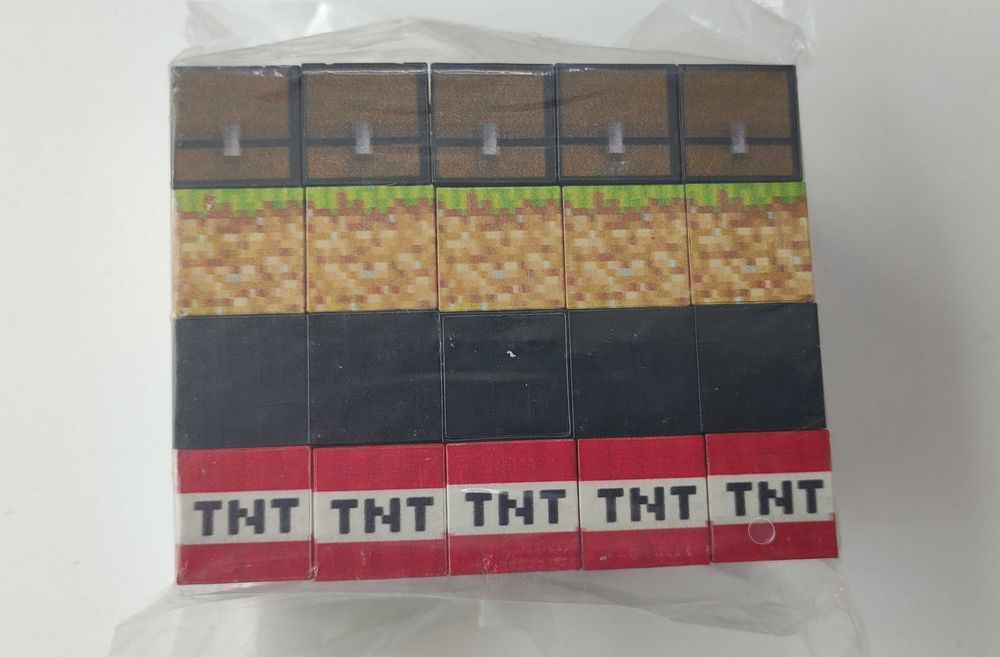 Klocki Magnetyczne Typu Minecraft Pojedyncze DIY Stem Montessori