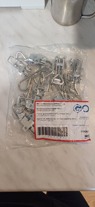 Замок Защіпка для ящиків Затискач Goebel 701 L А4, 97-108 x 29 мм