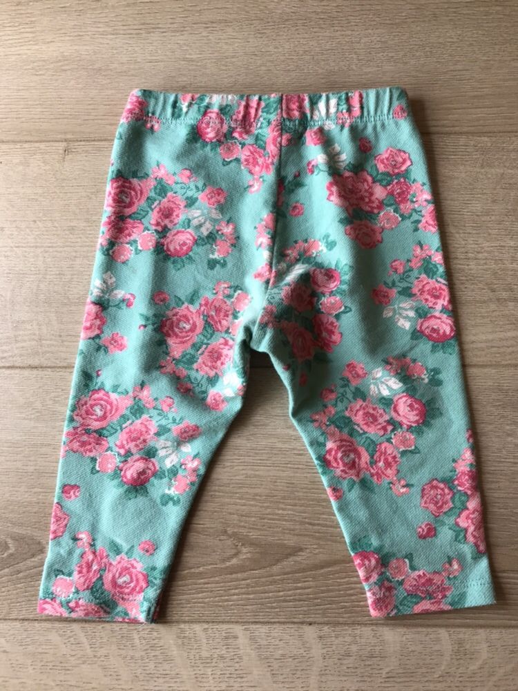 Calça florida de menina Benetton, 6 meses