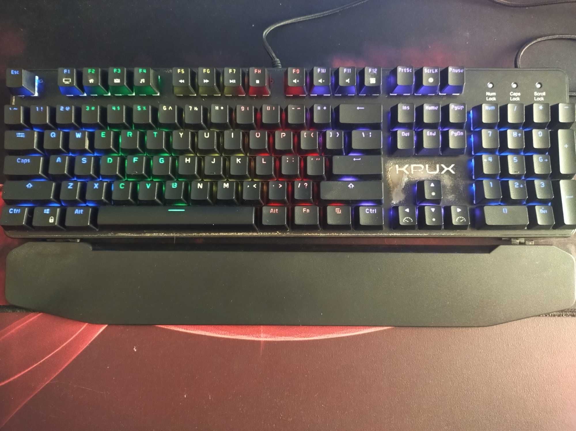 Klawiatura mechaniczna krux meteor rgb outemu brown