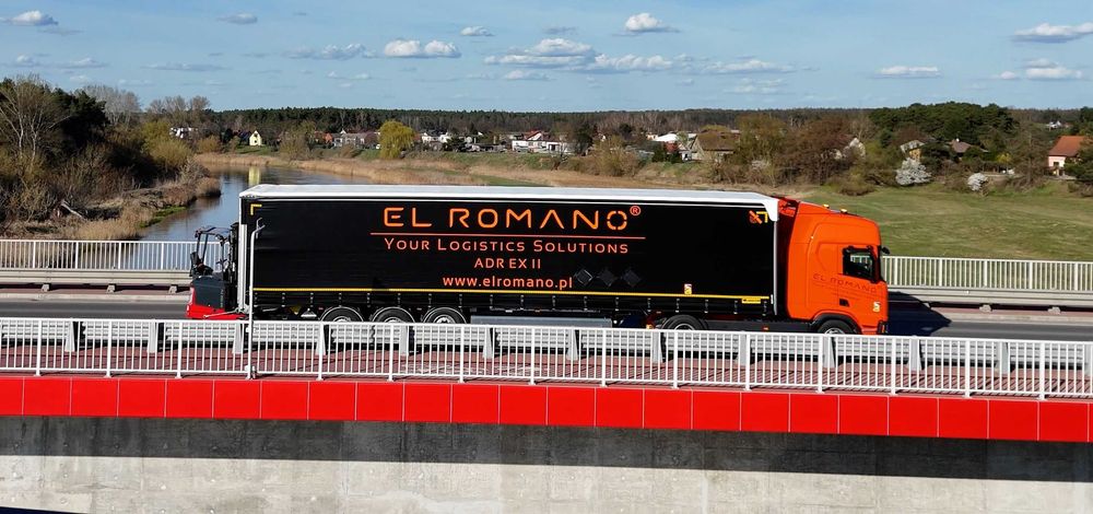 EL ROMANO - Transport z Podczepianym Wózkiem + Podwójna podłoga, ADR