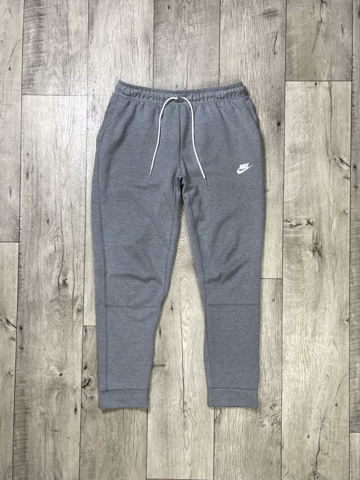 Nike штаны M размер спортивные на манжетах серые оригинал
