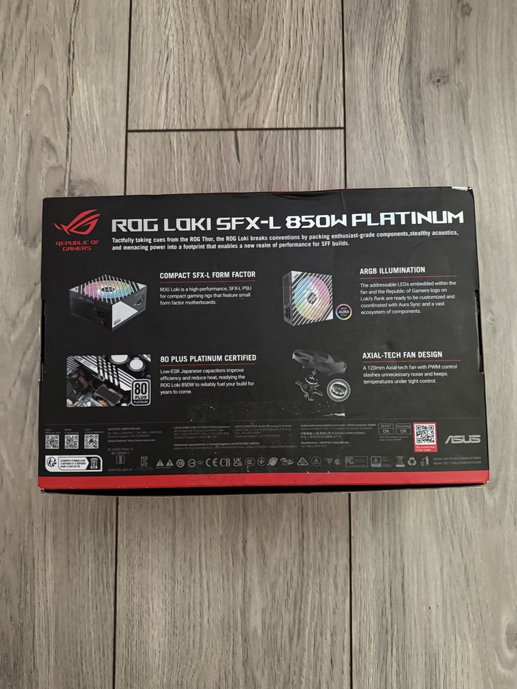 Блок живлення Asus SFX l 850W Asus ROG Loki