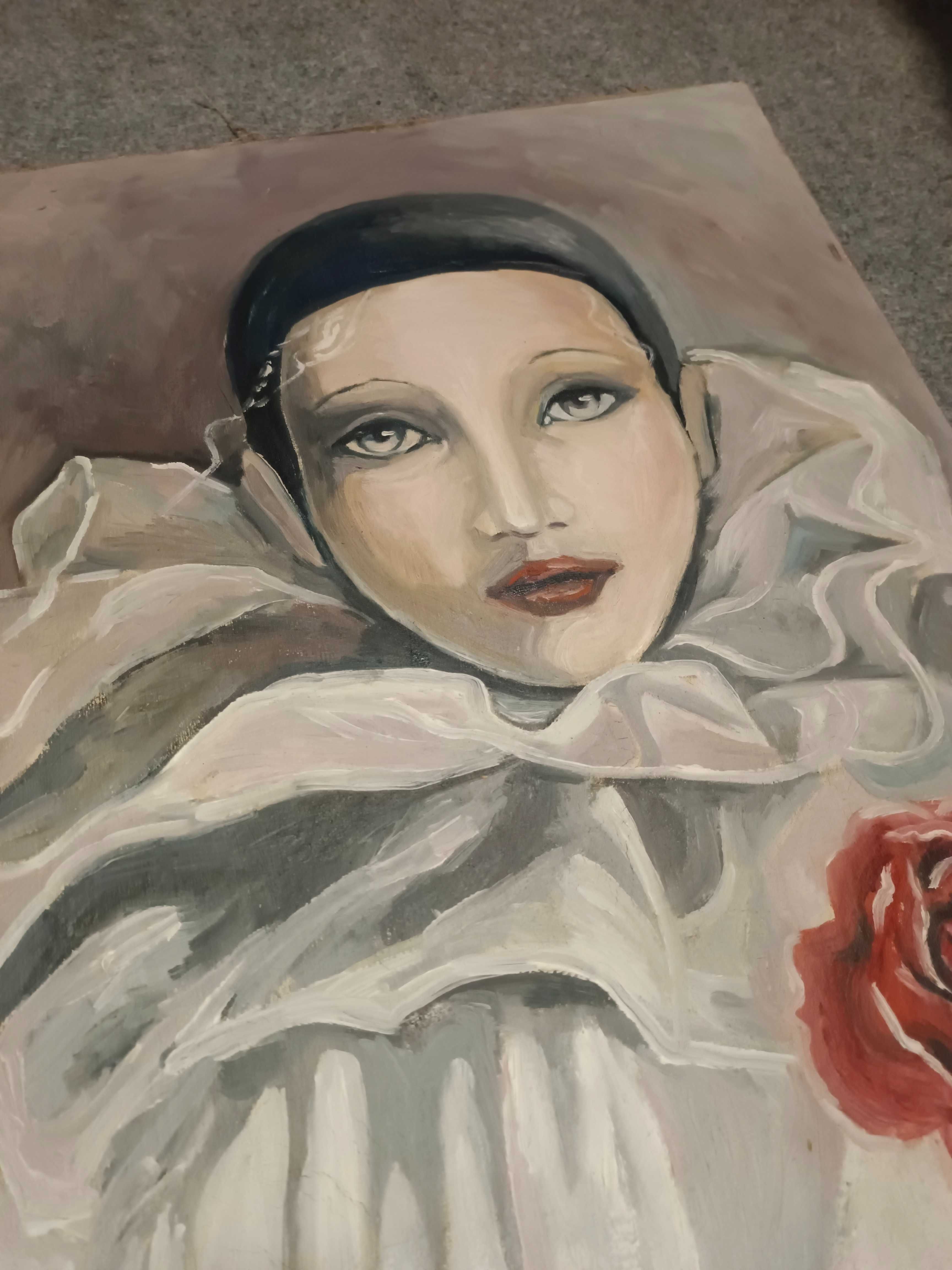 Obraz na płótnie. Portret. Farby olejne. Pracownia artystyczna